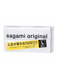 Презервативы Sagami Original 0.02 L-size увеличенного размера - 10 шт. - Sagami - купить с доставкой в Новочебоксарске