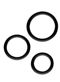 Набор из 3 эрекционных колец SILICONE COCKRINGS - Dream Toys - в Новочебоксарске купить с доставкой
