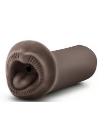 Коричневый мастурбатор-ротик Naughty Nicole - Blush Novelties - в Новочебоксарске купить с доставкой
