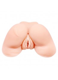 Телесная вибровагина Julie с 2 рабочими отверстиями - Baile - в Новочебоксарске купить с доставкой