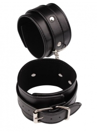 Черные оковы Classic Ankle Cuffs - Chisa - купить с доставкой в Новочебоксарске