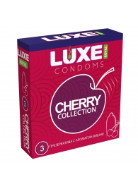 Презервативы с ароматом вишни LUXE Royal Cherry Collection - 3 шт. - Luxe - купить с доставкой в Новочебоксарске
