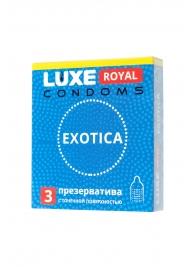 Текстурированные презервативы LUXE Royal Exotica - 3 шт. - Luxe - купить с доставкой в Новочебоксарске