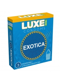 Текстурированные презервативы LUXE Royal Exotica - 3 шт. - Luxe - купить с доставкой в Новочебоксарске