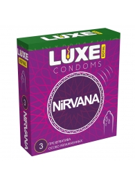 Презервативы с увеличенным количеством смазки LUXE Royal Nirvana - 3 шт. - Luxe - купить с доставкой в Новочебоксарске