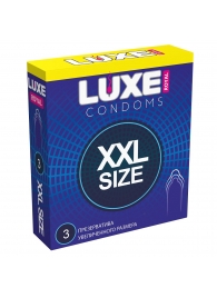 Презервативы увеличенного размера LUXE Royal XXL Size - 3 шт. - Luxe - купить с доставкой в Новочебоксарске