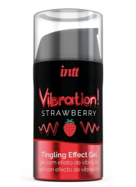 Жидкий интимный гель с эффектом вибрации Vibration! Strawberry - 15 мл. - INTT - купить с доставкой в Новочебоксарске