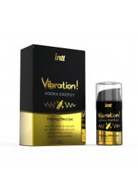 Жидкий интимный гель с эффектом вибрации Vibration! Vodka Energy - 15 мл. - INTT - купить с доставкой в Новочебоксарске