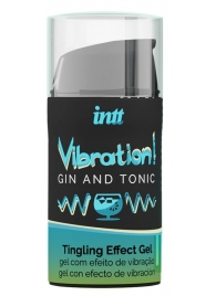 Жидкий интимный гель с эффектом вибрации Vibration! Gin   Tonic - 15 мл. - INTT - купить с доставкой в Новочебоксарске