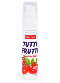 Гель-смазка Tutti-frutti со вкусом барбариса - 30 гр. - Биоритм - купить с доставкой в Новочебоксарске