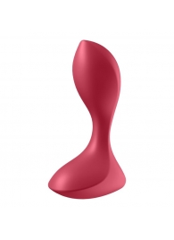 Красный вибромассажёр простаты Satisfyer Backdoor Lover - 14 см. - Satisfyer - в Новочебоксарске купить с доставкой