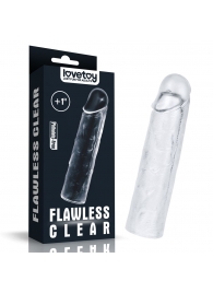 Прозрачная насадка-удлинитель Flawless Clear Penis Sleeve Add 1 - 15,5 см. - Lovetoy - в Новочебоксарске купить с доставкой