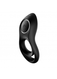 Черное эрекционное виброкольцо Legendary Duo - Satisfyer - в Новочебоксарске купить с доставкой