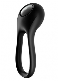 Черное эрекционное виброкольцо Majestic Duo - Satisfyer - в Новочебоксарске купить с доставкой