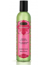 Массажное масло Naturals Strawberry Dreams с ароматом клубники - 236 мл. - Kama Sutra - купить с доставкой в Новочебоксарске
