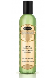 Массажное масло Naturals Vanilla Sandalwood с ароматом ванили и сандала - 236 мл. - Kama Sutra - купить с доставкой в Новочебоксарске