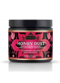 Пудра для тела Honey Dust Body Powder с ароматом клубники - 170 гр. - Kama Sutra - купить с доставкой в Новочебоксарске