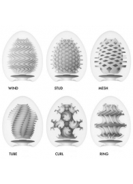 Набор из 6 мастурбаторов Tenga EGG IV с различным рельефом - Tenga - в Новочебоксарске купить с доставкой