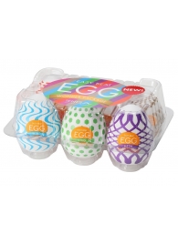 Набор из 6 мастурбаторов Tenga EGG IV с различным рельефом - Tenga - в Новочебоксарске купить с доставкой