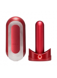 Красный мастурбатор Flip Zero Red   Warmer с подогревом - Tenga - в Новочебоксарске купить с доставкой