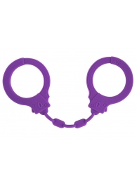 Фиолетовые силиконовые наручники Suppression - Lola Games - купить с доставкой в Новочебоксарске