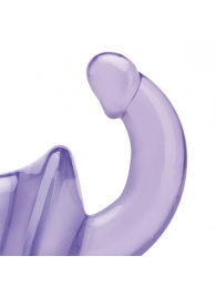Фиолетовый безремневой страпон Strapless Strap-On - Lux Fetish - купить с доставкой в Новочебоксарске