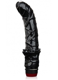 Черный вибромассажер простаты 6  Premium Prostate Massager - BlueLine - в Новочебоксарске купить с доставкой