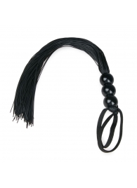 Черная силиконовая плеть Silicone Whip - 32 см. - Easy toys - купить с доставкой в Новочебоксарске