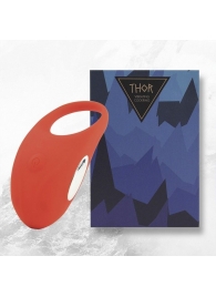 Красное кольцо с вибрацией Thor Cockring - FeelzToys - в Новочебоксарске купить с доставкой