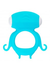 Голубое виброкольцо на пенис Sair - A-toys - в Новочебоксарске купить с доставкой