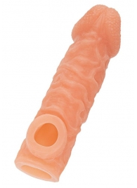 Телесная закрытая насадка с шершавой головкой Cock Sleeve Size L - 17,6 см. - KOKOS - в Новочебоксарске купить с доставкой
