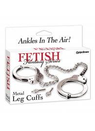 Металлические наручники Metal Leg Cuffs - Pipedream - купить с доставкой в Новочебоксарске