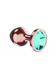 Пробка цвета розового золота с малиновым кристаллом Diamond Topaz Shine L - 8,3 см. - Lola Games - купить с доставкой в Новочебоксарске
