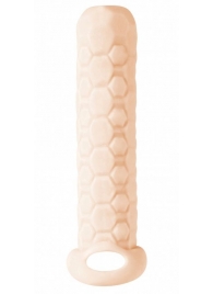 Телесный фаллоудлинитель Homme Long - 13,5 см. - Lola Games - в Новочебоксарске купить с доставкой