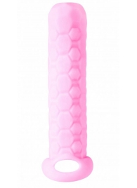 Розовый фаллоудлинитель Homme Long - 13,5 см. - Lola Games - в Новочебоксарске купить с доставкой