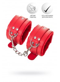 Красные оковы Anonymo из искусственной кожи - ToyFa - купить с доставкой в Новочебоксарске