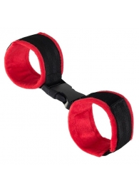Красно-черные велюровые оковы Anonymo - ToyFa - купить с доставкой в Новочебоксарске
