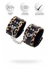 Наручники Anonymo с анималистическим принтом - ToyFa - купить с доставкой в Новочебоксарске