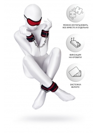 Красно-черный бондажный набор Anonymo - ToyFa - купить с доставкой в Новочебоксарске