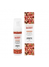 Разогревающее массажное масло  с ароматом клубники Gourmet Strawberry - 50 мл. - Exsens - купить с доставкой в Новочебоксарске