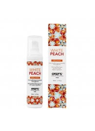 Разогревающее массажное масло Gourmet White Peach Organic с органическими ингредиентами - 50 мл. - Exsens - купить с доставкой в Новочебоксарске