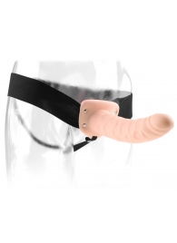 Полый страпон 8  Hollow Strap-On телесного цвета - 19 см. - Pipedream - купить с доставкой в Новочебоксарске