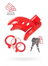 Красный мужской пояс верности из пластика - ToyFa - купить с доставкой в Новочебоксарске