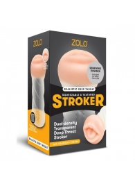 Мастурбатор-ротик ZOLO DEEP THROAT - Zolo - в Новочебоксарске купить с доставкой