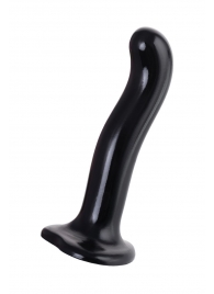 Черный стимулятор для пар P G-Spot Dildo Size L - 19 см. - Strap-on-me - в Новочебоксарске купить с доставкой