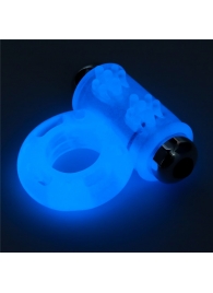 Голубое, светящееся в темноте эрекционное виброкольцо Lumino Play Vibrating Penis Ring - Lovetoy - в Новочебоксарске купить с доставкой