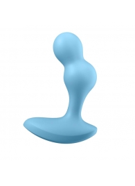 Голубой анальный вибростимулятор Deep Driver - 11,2 см. - Satisfyer - в Новочебоксарске купить с доставкой