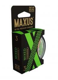Презервативы в пластиковом кейсе MAXUS AIR Mixed - 3 шт. - Maxus - купить с доставкой в Новочебоксарске