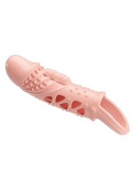Телесная насадка с вибрацией Cecelia - 18,5 см. - Baile - в Новочебоксарске купить с доставкой