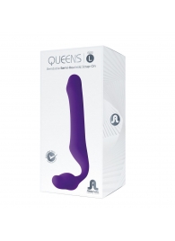 Фиолетовый безремневой страпон Queens L - Adrien Lastic - купить с доставкой в Новочебоксарске